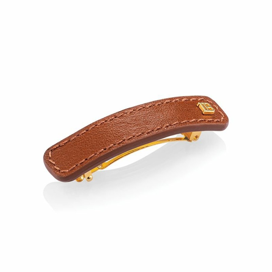 Haar Accessoires Balmain Hair | Riviera Barrette Cognac Medium Ss23