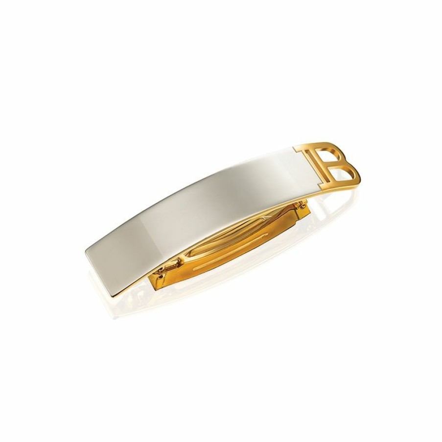 Haar Accessoires Balmain Hair | Barrette Pour Cheveux Medium Silver/Gold