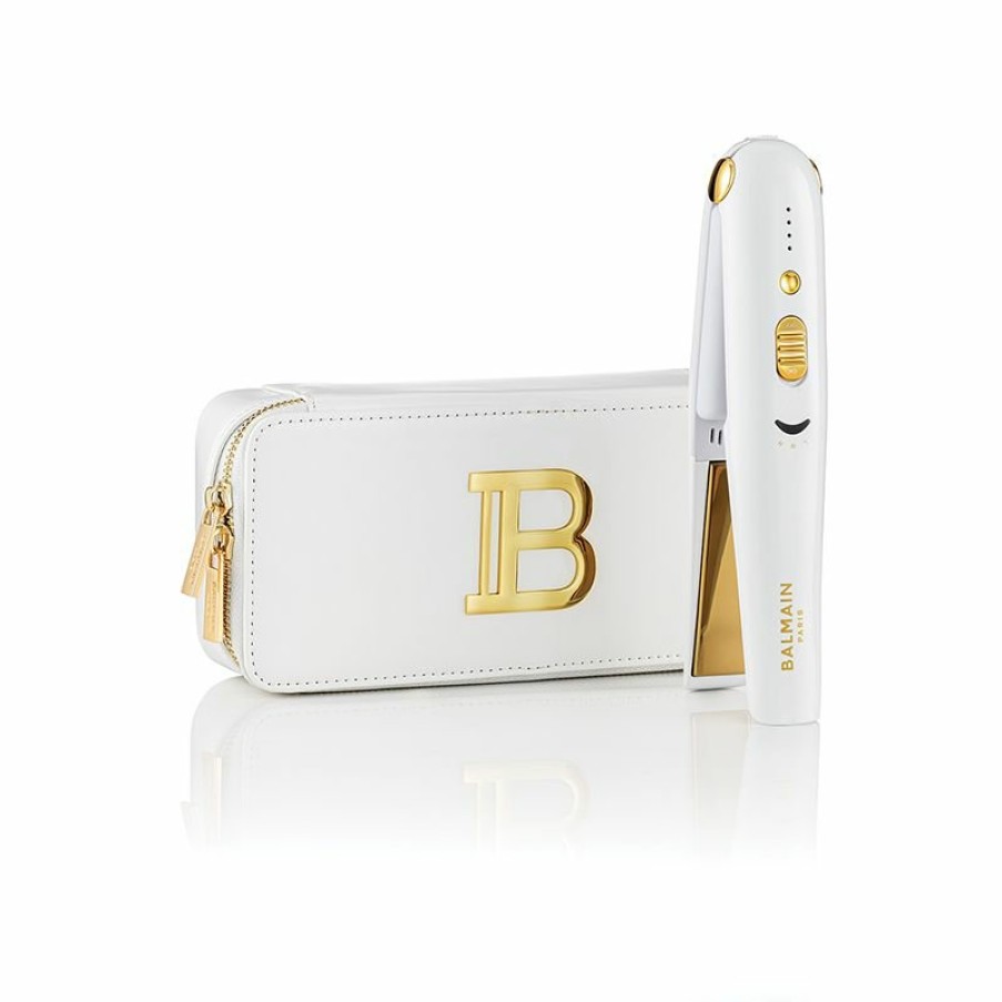 Styling Tools Balmain Hair | Cordless Straightener White/Gold